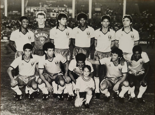 1990 Brazil National Team Photo Before a Match.