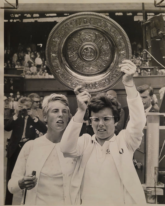 Billie Jean King After Winning Her 2nd Wimbledon Championship. 1967.