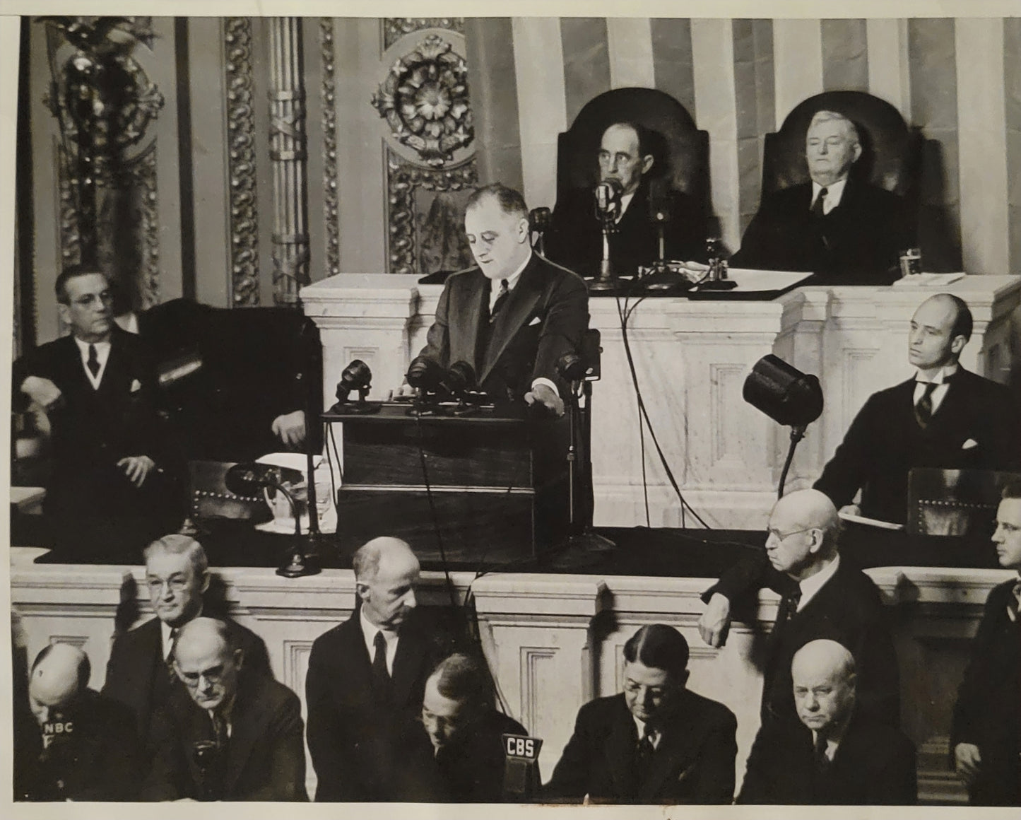 President Franklin D Roosevelt Addresses the 75th Congress. 1937.