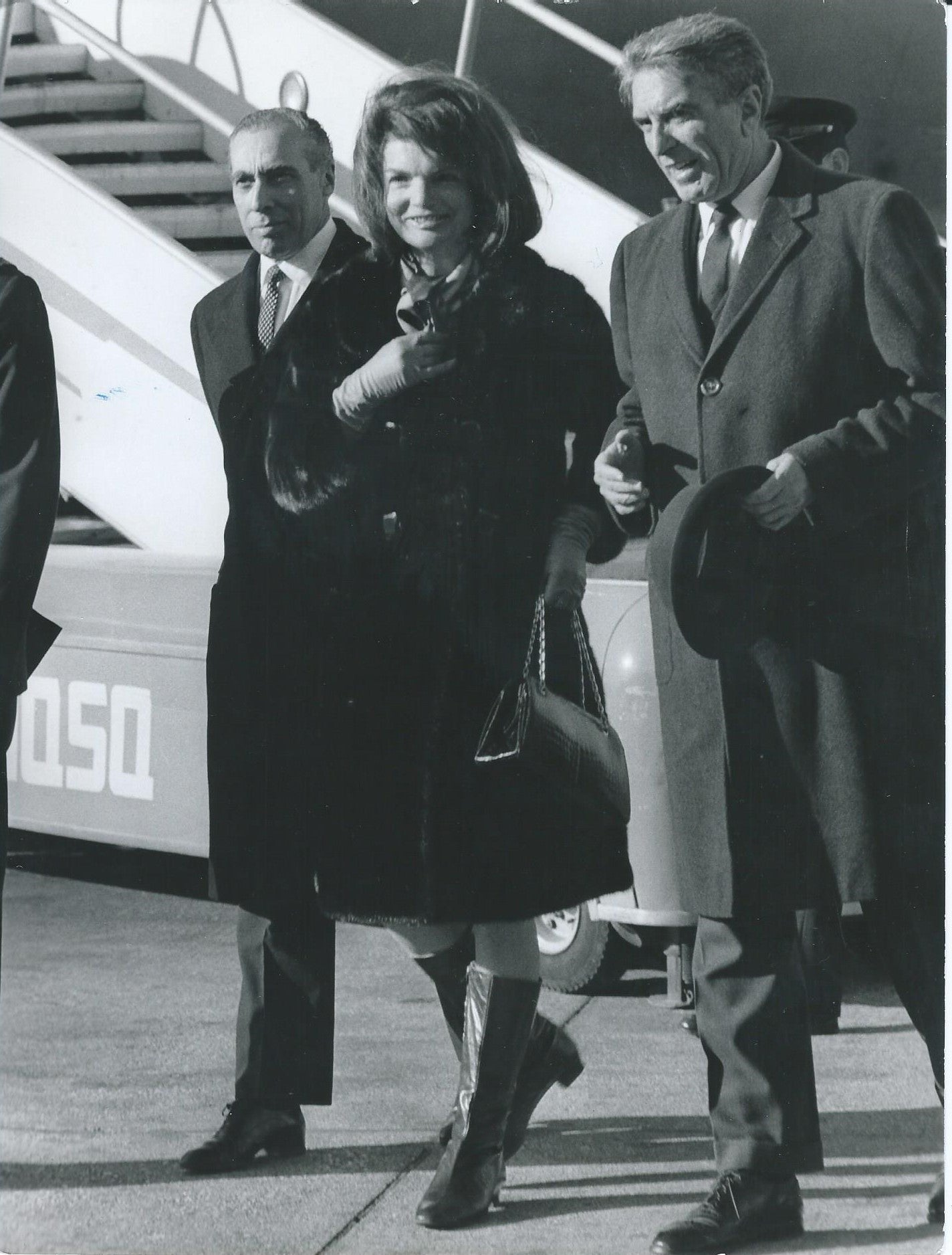 Jackie Kennedy Arrives in Rome, 1966.