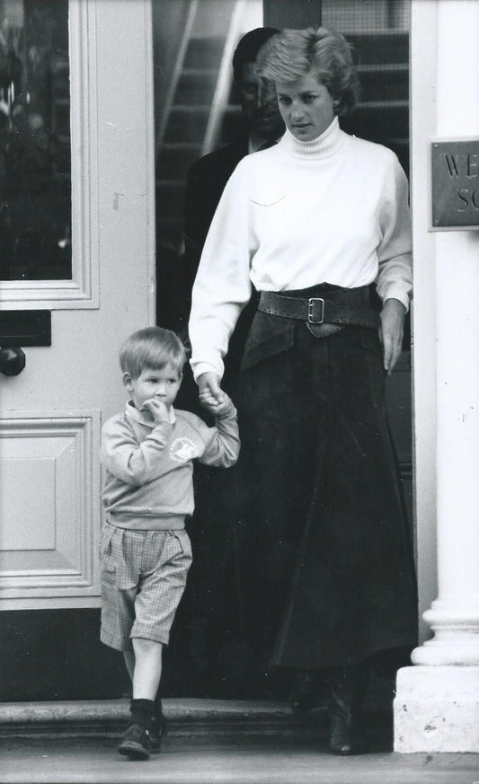 Princess DIana and Prince Harry on his 4th Birthday.